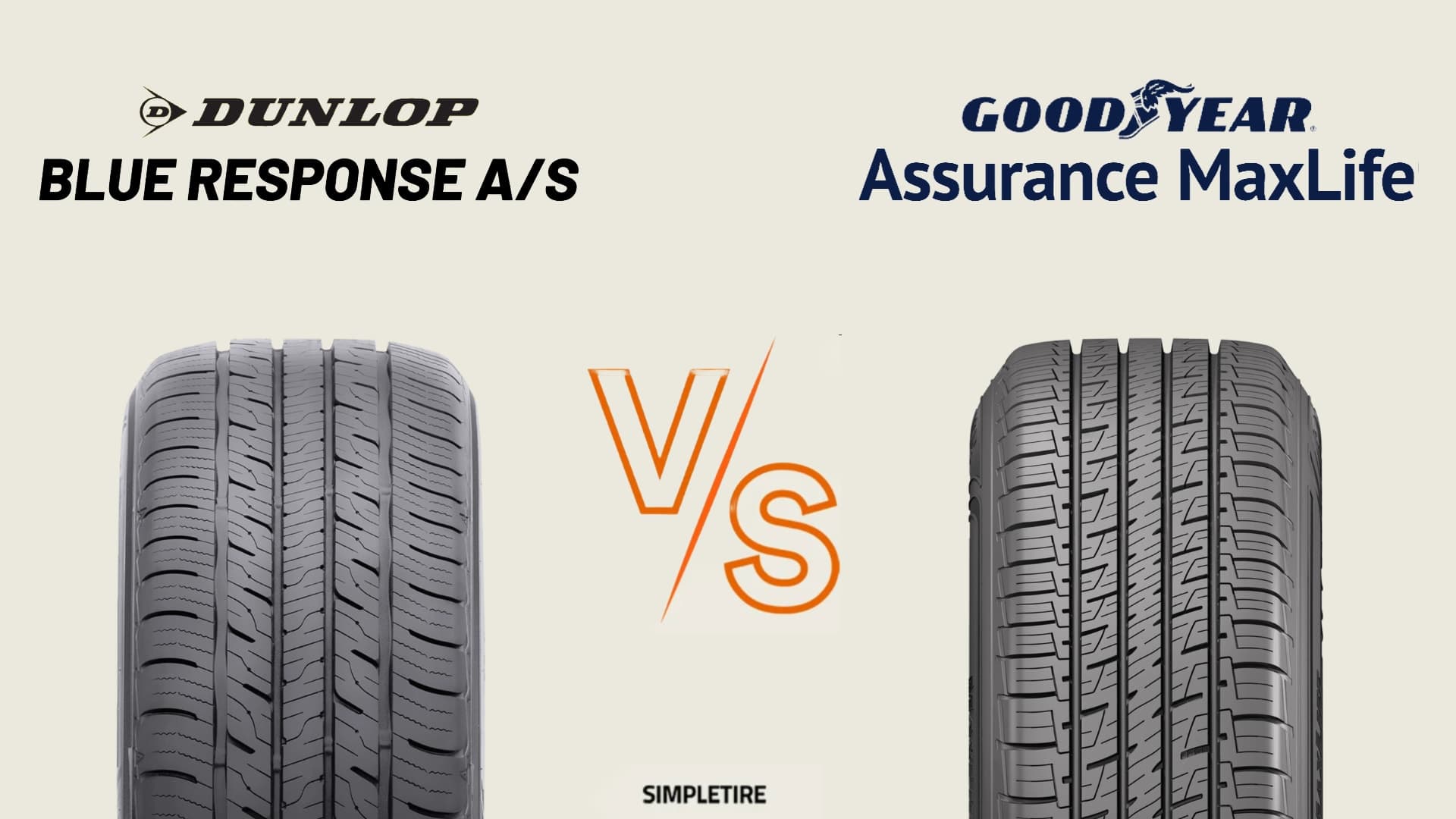 Dunlop Blue Response A/S vs Goodyear Assurance MaxLife tires