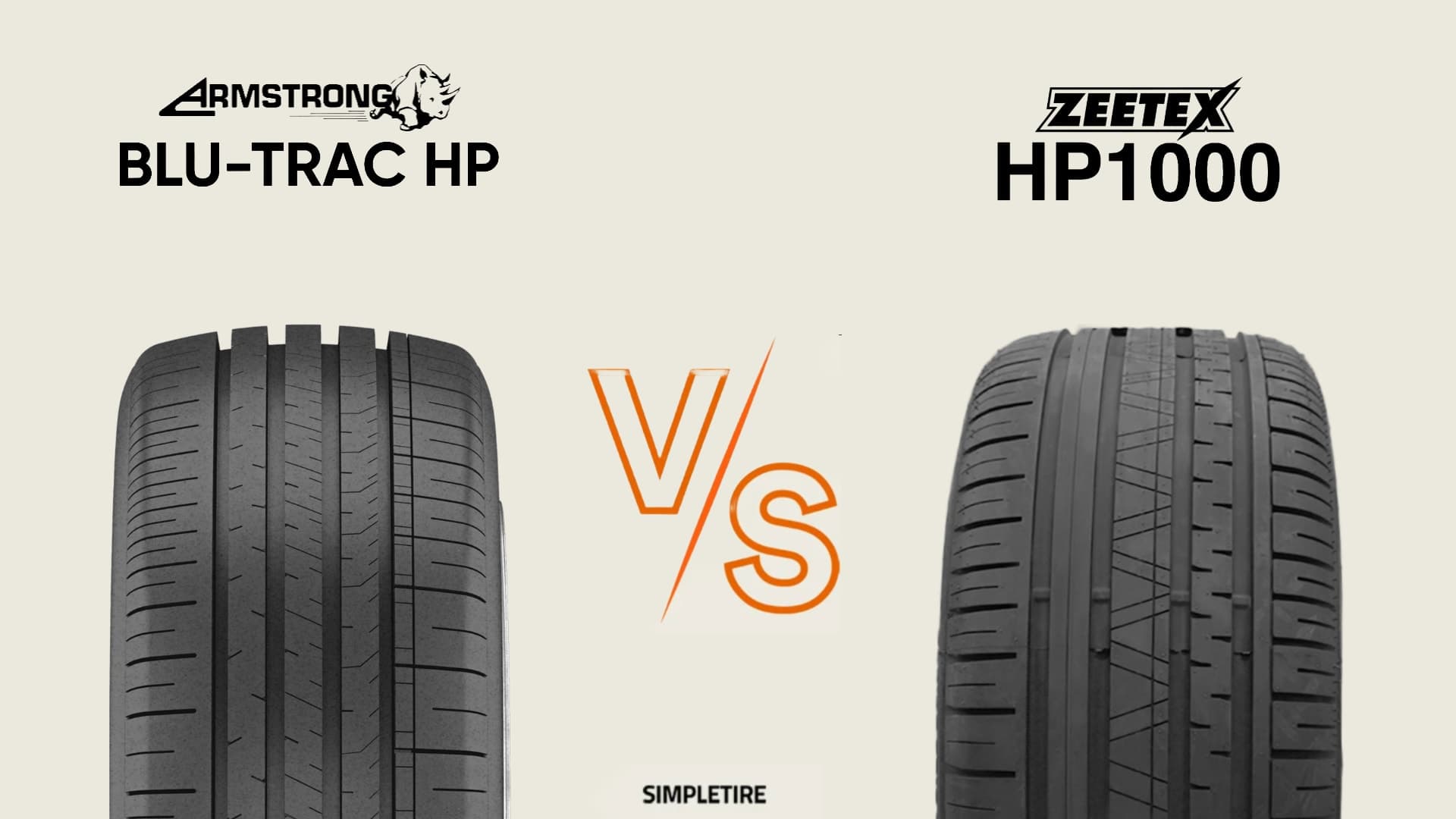 Armstrong Blu-Trac HP vs Zeetex HP1000 tires