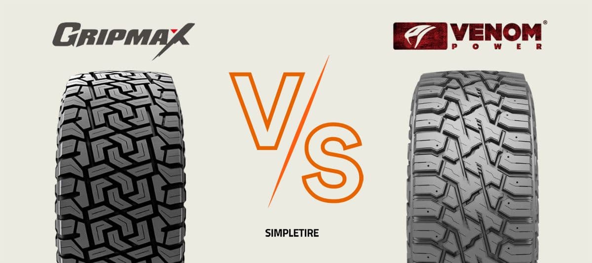 Gripmax MaxGrip X/T vs Venom Power Trail Hunter R/T tires